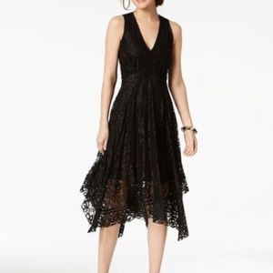 Taylor Sleeveless Black Lace Dress